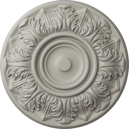 Ekena Millwork Whitman Ceiling Medallion (For Canopies up to 3 3/4"), Hand-Painted Pot of Cream, 13"OD x 1 3/8"P CM13WHPCF